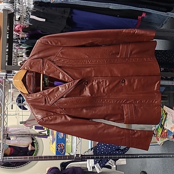 💋Avant Garde Leather Jacket - Picture 1 of 7